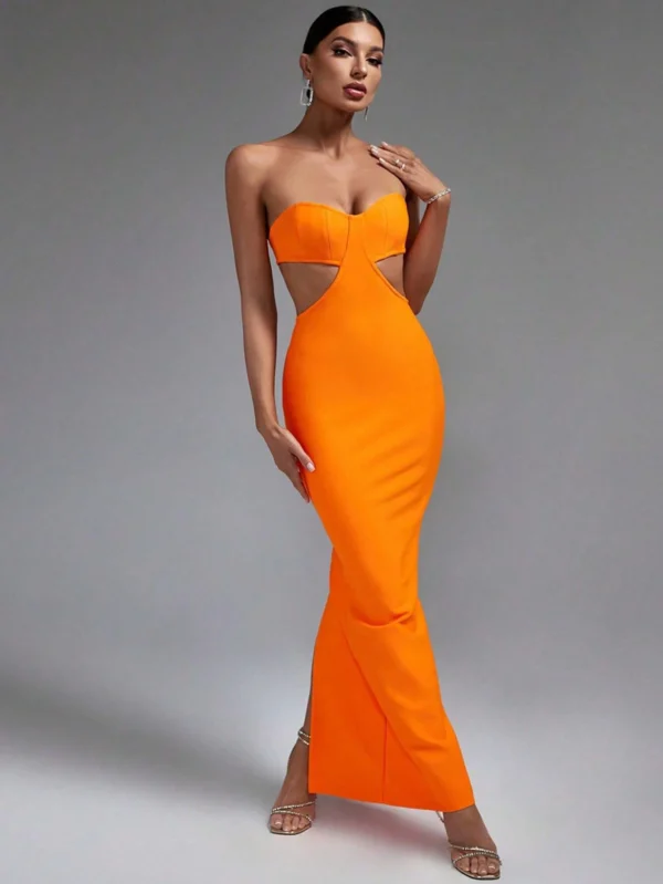 Elegant Sexy Bandage Bodycon Dress For Women Party Summer 2025 - Image 2