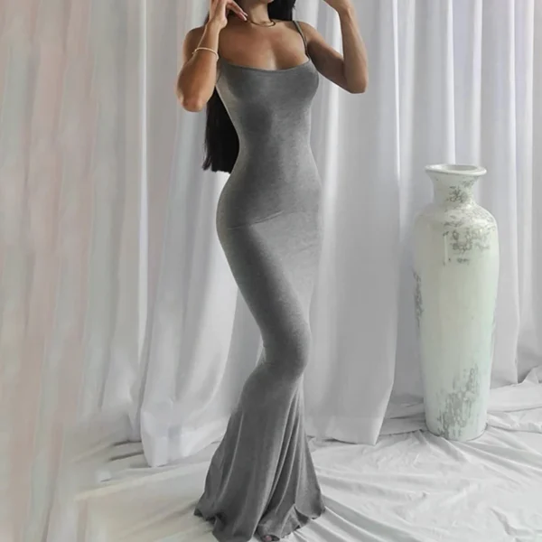 Elegant Bodycon Maxi Dress Women Summer 2025 Party Outfit - Image 6