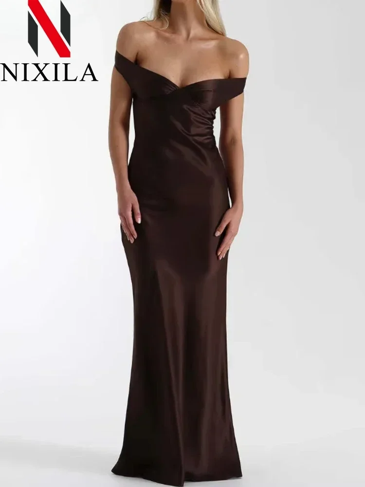 Off-the-Shoulder Maxi Dress
