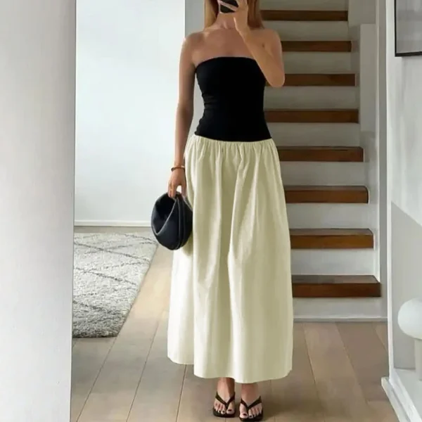 Sexy Backless Black Maxi Dress Women Summer Sleeveless Party Outfit Wear - Image 2