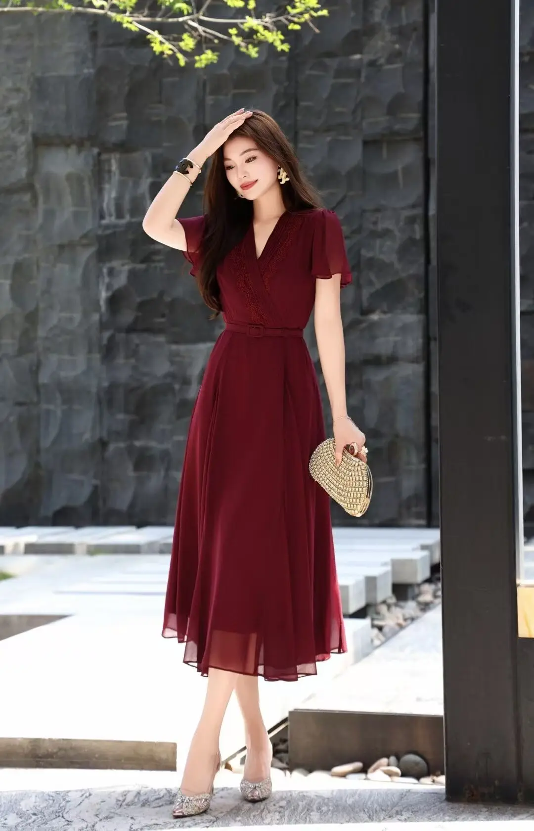 a-line maxi dress