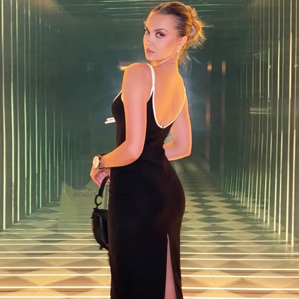 Sexy Sleeveless Bodycon Maxi Dress For Party Night Clubwear Women - Image 4