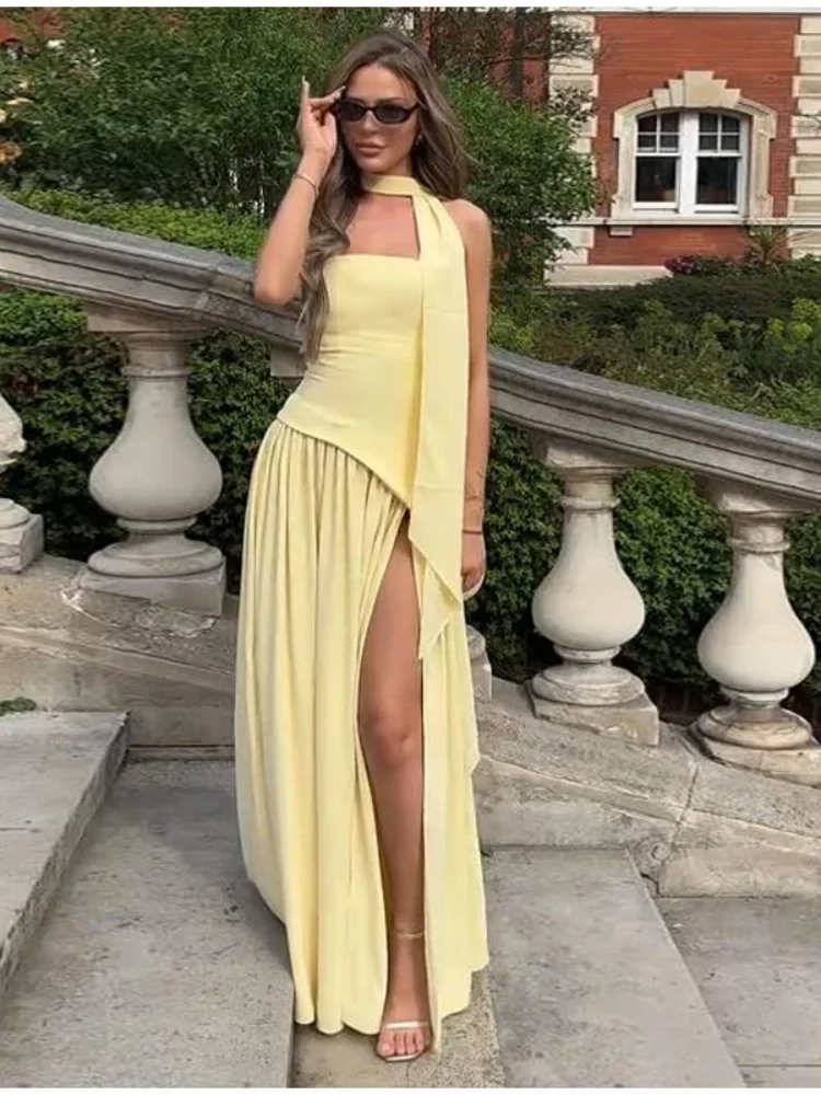 ruffle maxi dresses