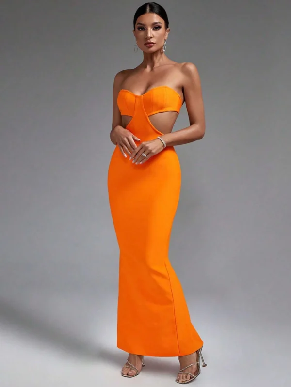 Elegant Sexy Bandage Bodycon Dress For Women Party Summer 2025 - Image 4