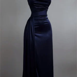 Y2K Backless Lace Up Long Dress Sexy Slim Party Club Evening Wear