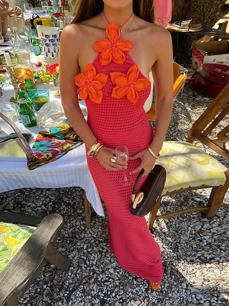 Vacation Halter Maxi Dresses