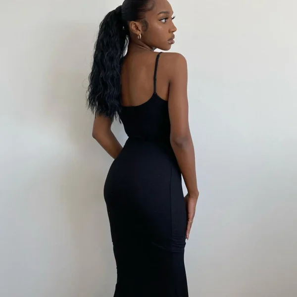 Elegant Bodycon Maxi Dress Women Summer 2025 Party Outfit - Image 4