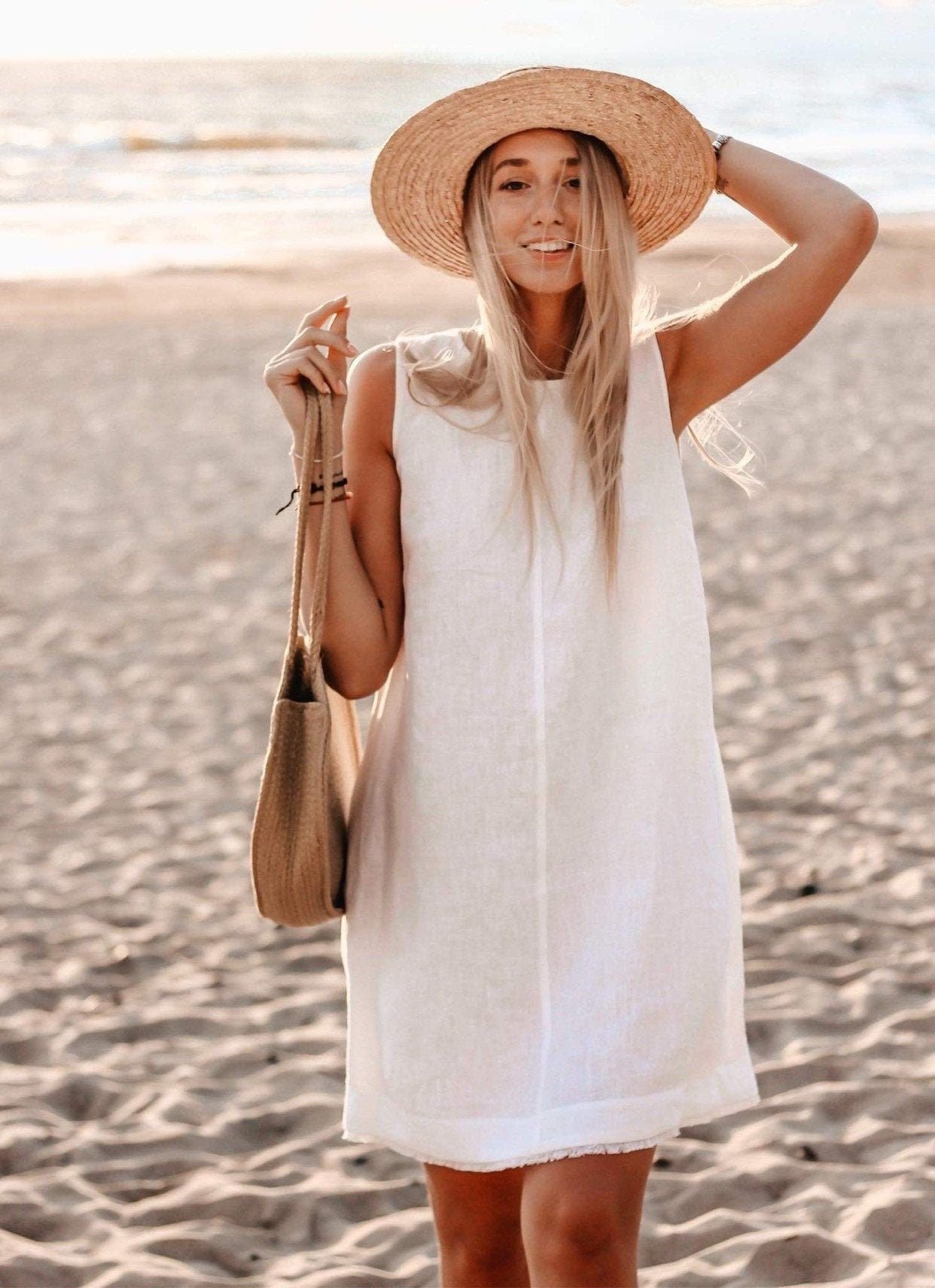 Beach and Vacation Linen Dresses