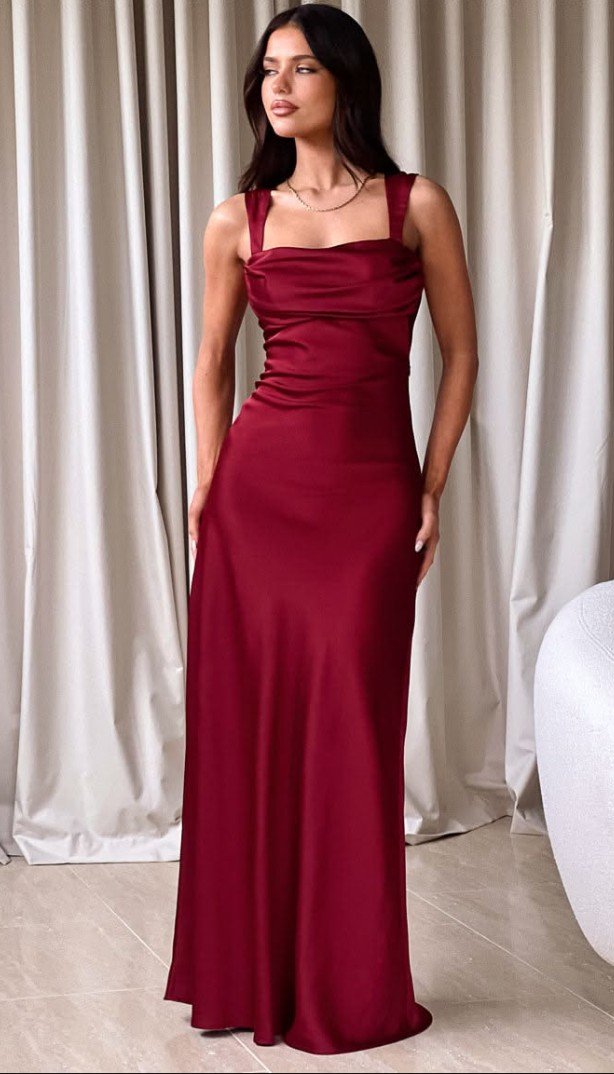 Formal Satin Maxi Dresses