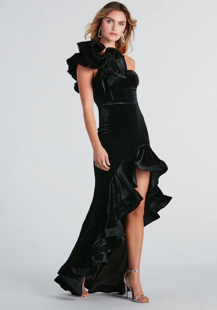 Formal Velvet Maxi Dresses