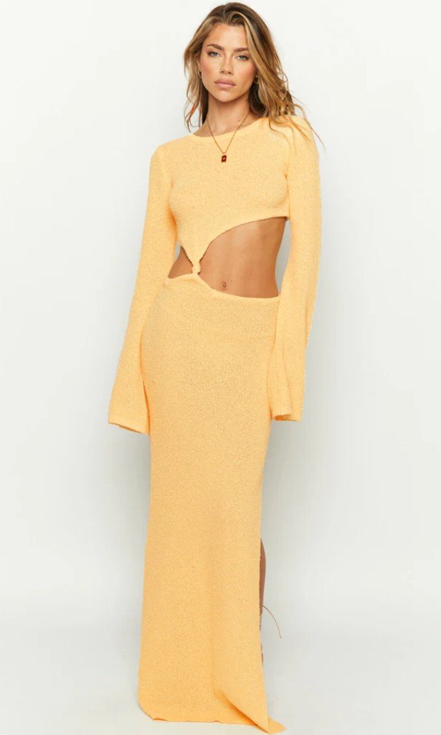 Long Sleeve Knit Maxi Dresses