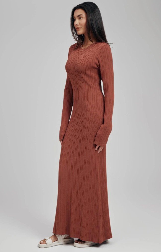 Ribbed Knit Maxi Dresses