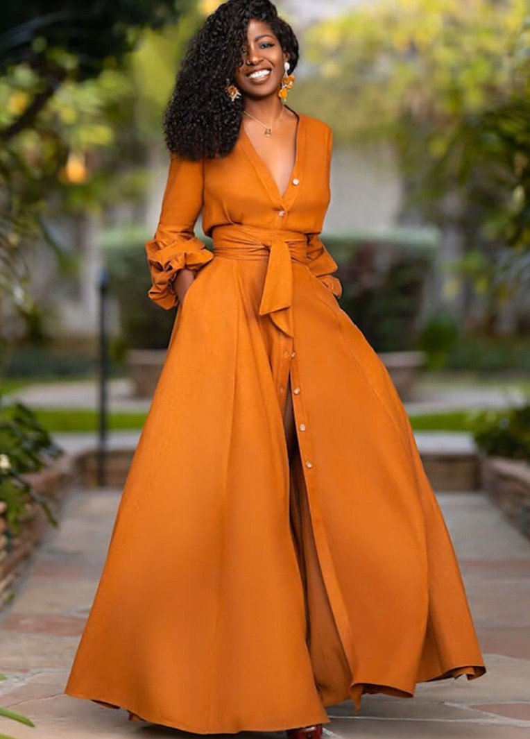 Solid Color Maxi Dresses
