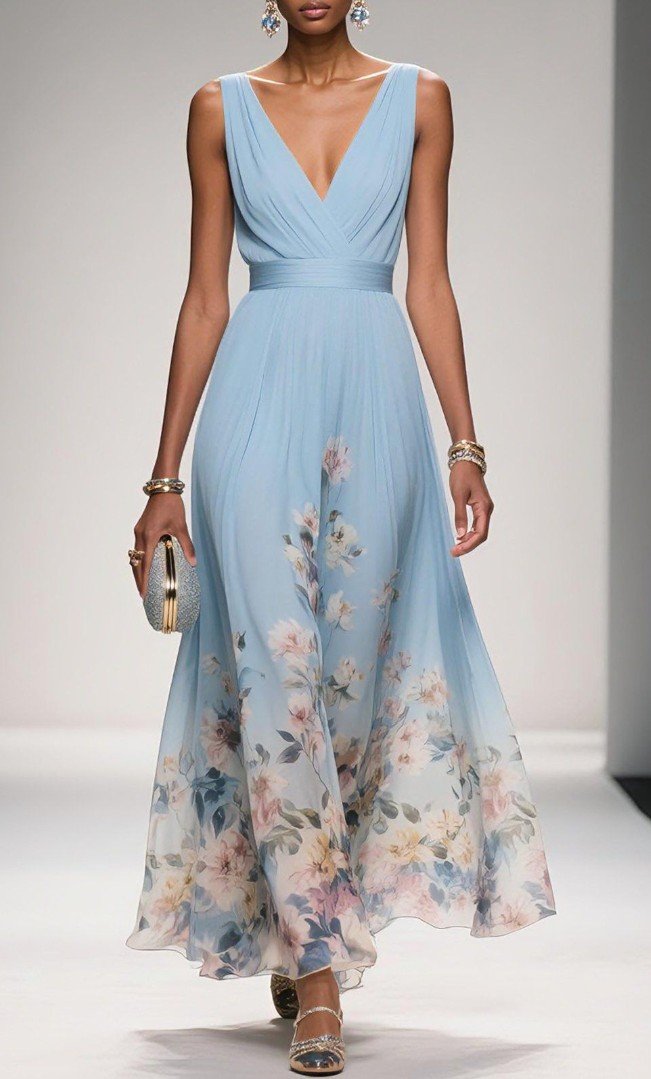 chiffon maxi dresses