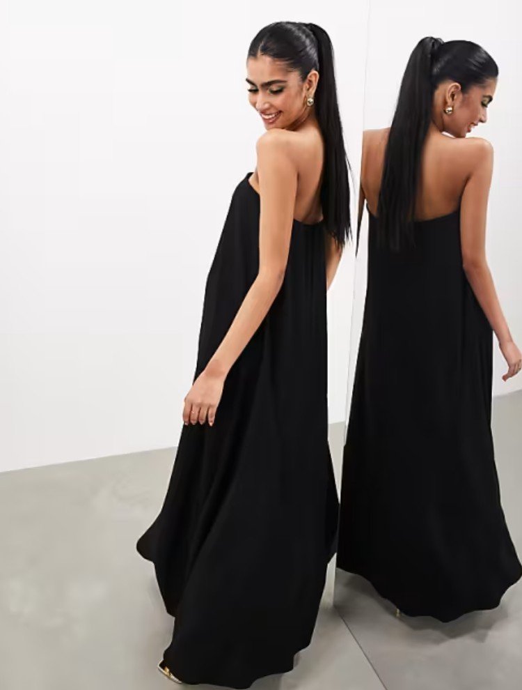 minimalist maxi dress